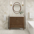 James Martin Myrrin 36" Single Bathroom Vanity, Mid-Century Walnut