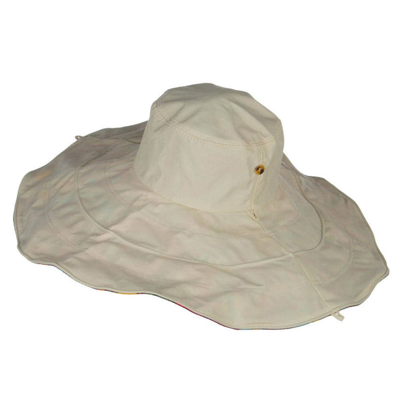 Floral Lining Crushable Wired Hat