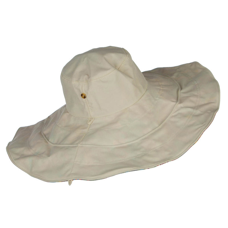 Floral Lining Crushable Wired Hat