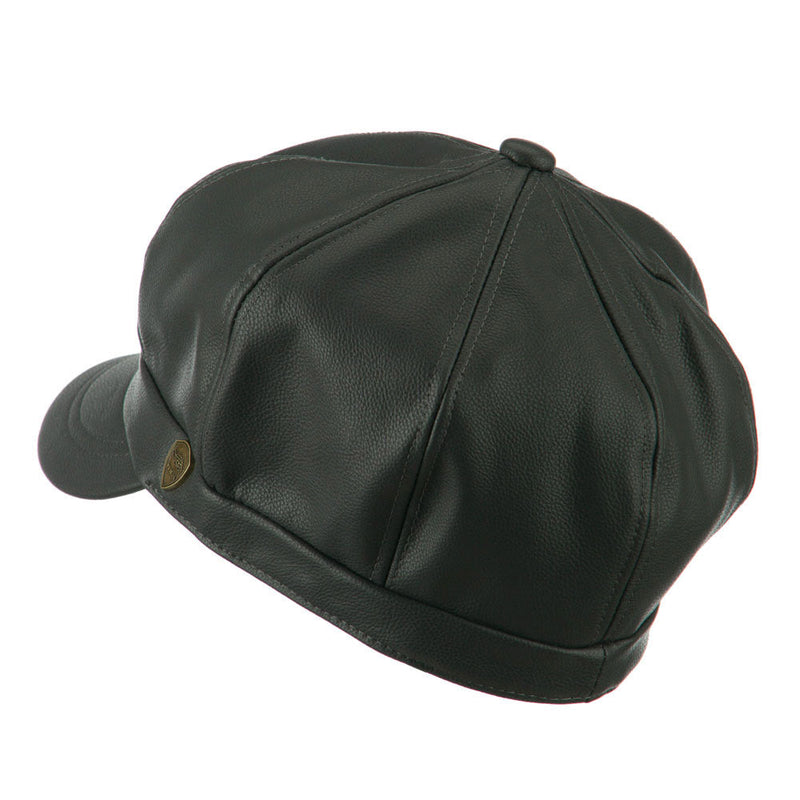 Faux Leather Spitfire Hat