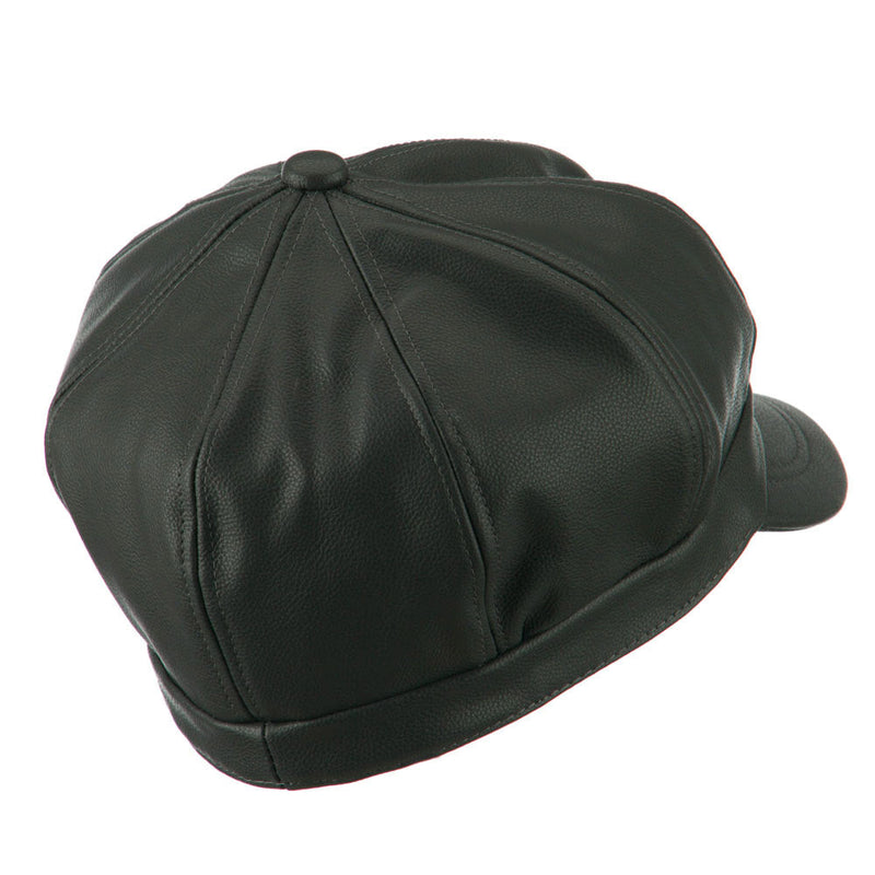 Faux Leather Spitfire Hat