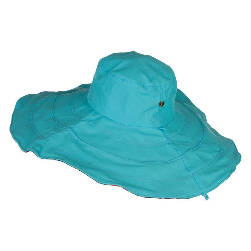 Floral Lining Crushable Wired Hat