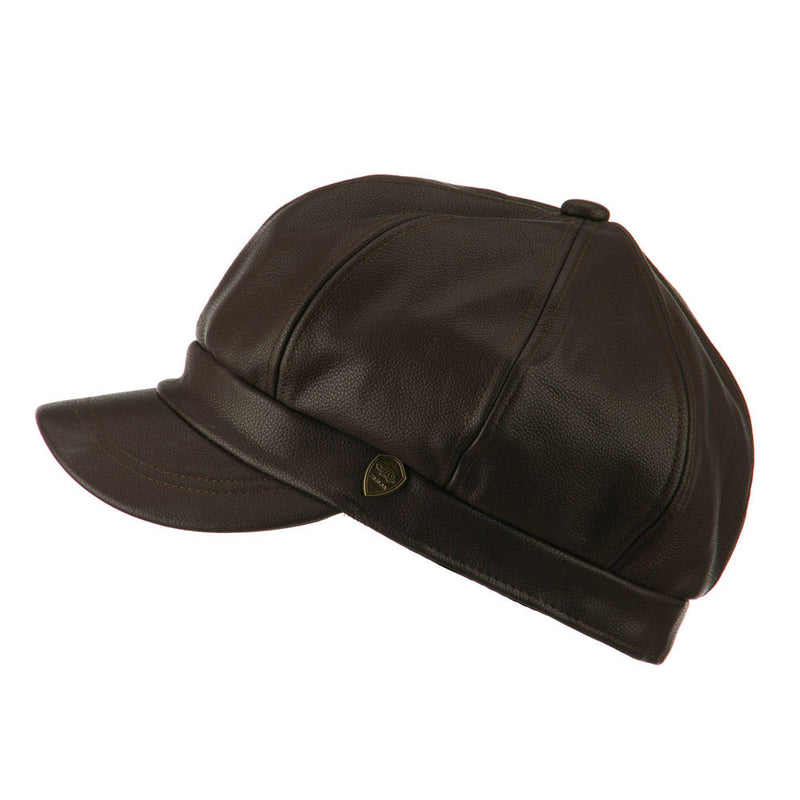 Faux Leather Spitfire Hat