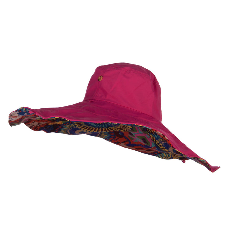 Floral Lining Crushable Wired Hat