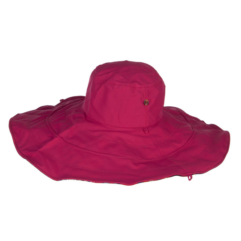 Floral Lining Crushable Wired Hat