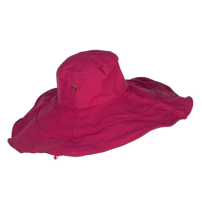 Floral Lining Crushable Wired Hat