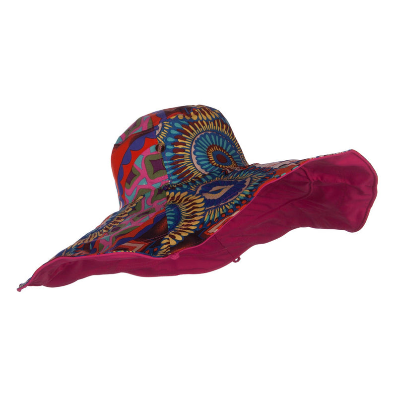Floral Lining Crushable Wired Hat