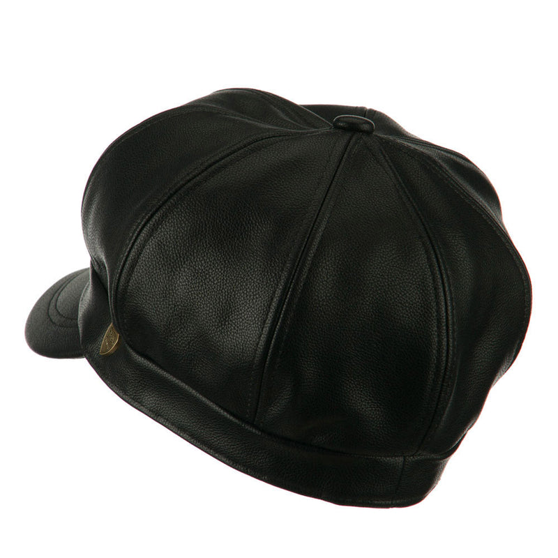 Faux Leather Spitfire Hat