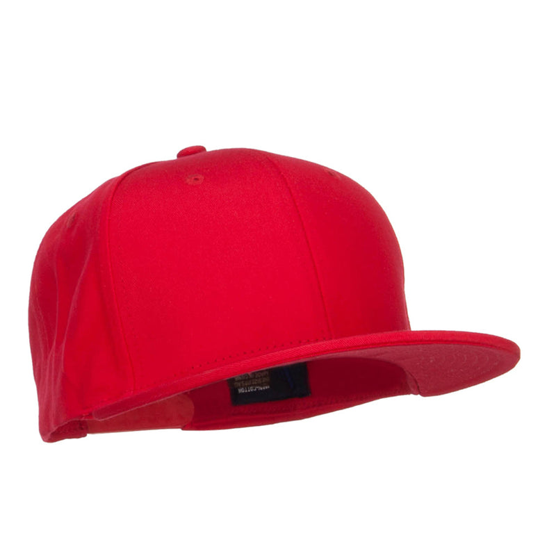 Flat Bill Snapback Twill Cap