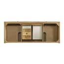 James Martin Laurent 60" Dual Mount Double Bathroom Vanity, Light Natural Oak