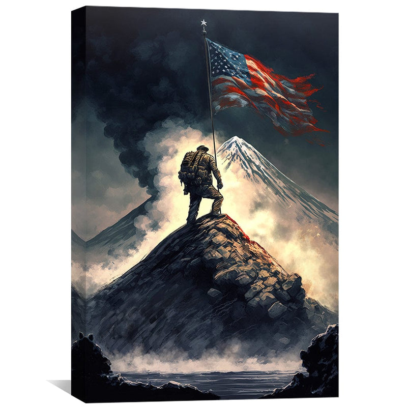 Flag in the Wind Canvas