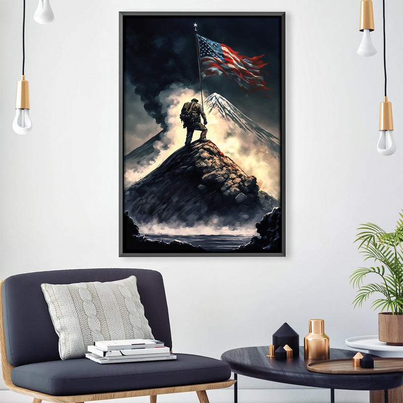 Flag in the Wind Canvas