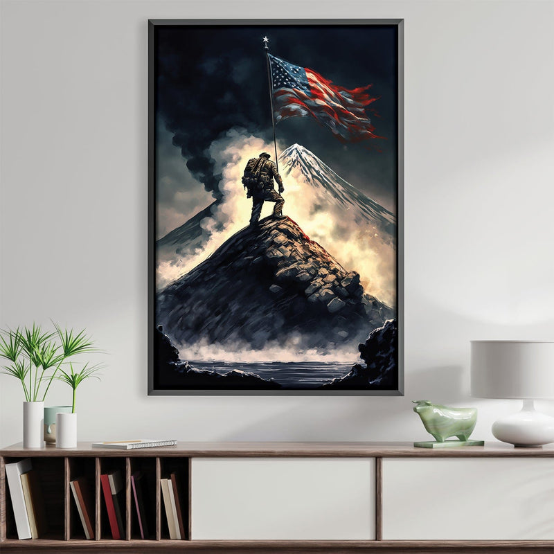 Flag in the Wind Canvas