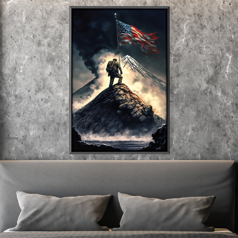 Flag in the Wind Canvas