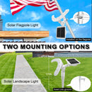 Flag Pole Light Outdoor Solar Flagpole Light House Mount with Adjustable 180° Direction, 360lm Brightness, IP65 Waterproof for 1''-1.5" Poles