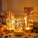 6/8/10inch High Battery Glass Decorative Lights（Set of 3） by JHY DESIGN