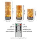 6/8/10inch High Battery Glass Decorative Lights（Set of 3） by JHY DESIGN