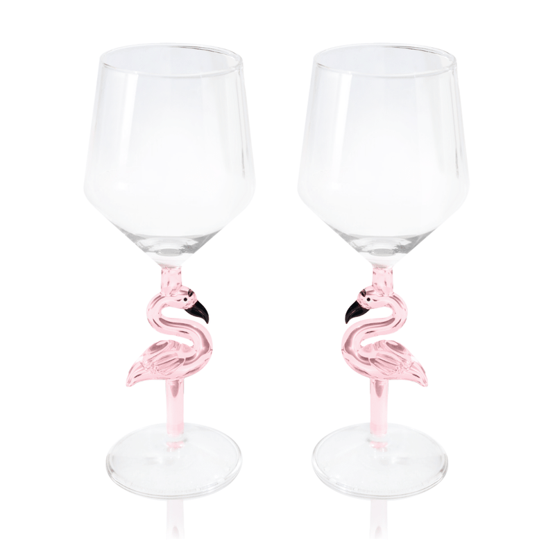 3D Flamingo All Purpose Wine Glass