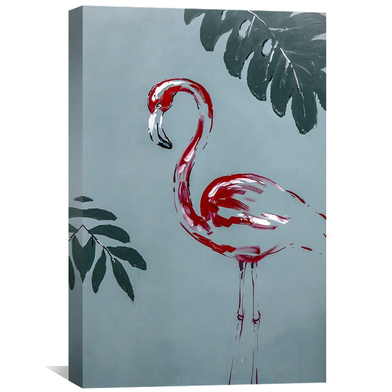 Flamingo Outline Oil Painting