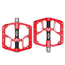Flat Bike Pedals Road 3 Sealed Bearings Bicycle Pedals Mountain Bike Pedals Wide Platform Accessories Mountain Bike Pedals Pedals Bicycle Flat Pedals Aluminum Sealed Bearing Lightweight Platform For Road Mountain
