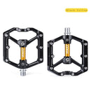 Flat Bike Pedals Road 3 Sealed Bearings Bicycle Pedals Mountain Bike Pedals Wide Platform Accessories Mountain Bike Pedals Pedals Bicycle Flat Pedals Aluminum Sealed Bearing Lightweight Platform For Road Mountain