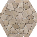 Flat Capucino Natural Pebble Mosaics 9 7/8x11 7/8