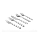 Modern Flatware set of 20 Pieces Silver Stainless Steel