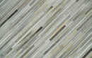 Leather Hairon Beige Ivory Area Rug Stripe Flatweave 5x8 8x10