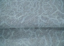 Flatwoven 8x10 Hand Made Silver Modern Minimalist Art Silk and Wool Rug by The Rug Decor