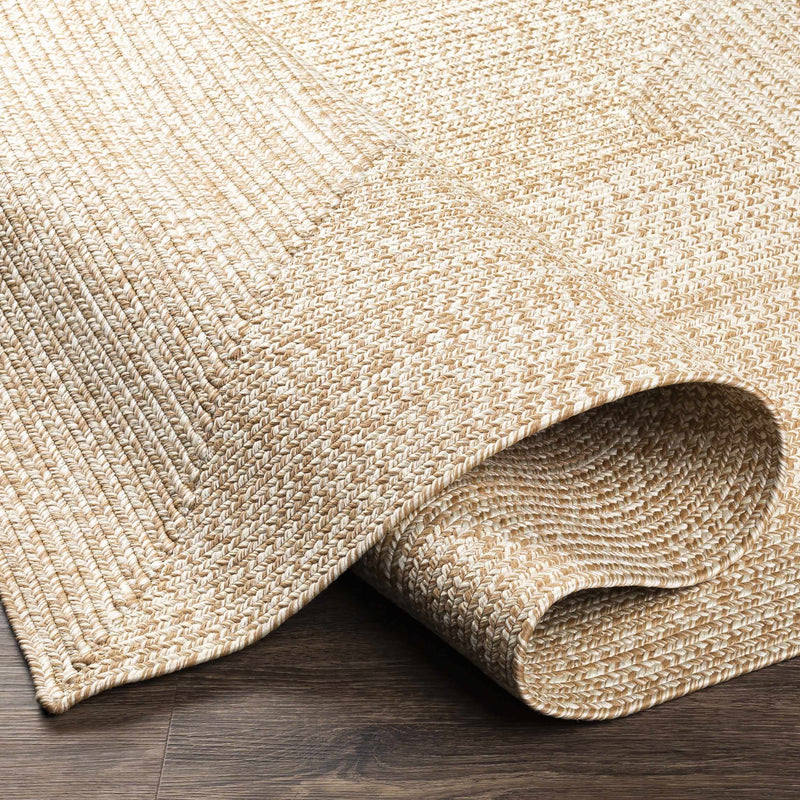 Cream Braided Faux Jute Rug