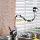 GobekUsa Brass Kitchen Mixer Faucet Single Hole Hot Cold Water Tap