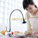 GobekUsa Brass Kitchen Mixer Faucet Single Hole Hot Cold Water Tap