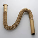 Flexible chrome brass siphon sink drain pipe kitchen water tube by Decorbites