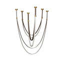 GobekUsa Flexible Leather Belt LED Chandelier for Living Room