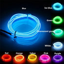 Flexible neon light el wire set for car and bedroom decor by Decorbites