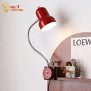 GobekUsa Adjustable LED Desk Lamp Red/Orange/Black E27 - Studio Bedside Reading Light