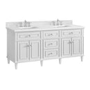 James Martin Lorelai 72" Double Bathroom Vanity, Bright White