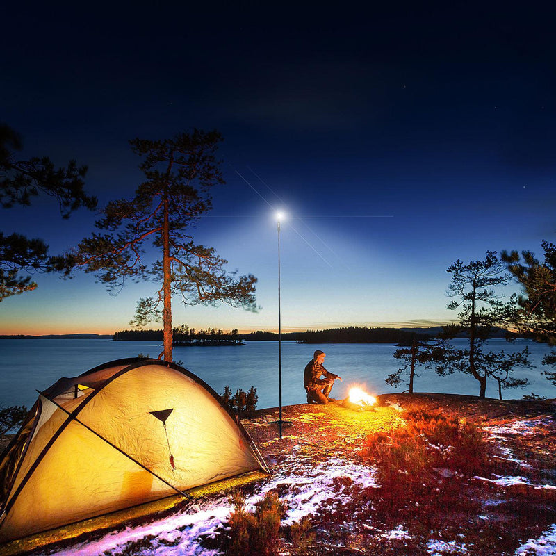 FLi-PRO 8' Telescoping Light with Removeable Flashlight & Wireless Remote, installed in a room