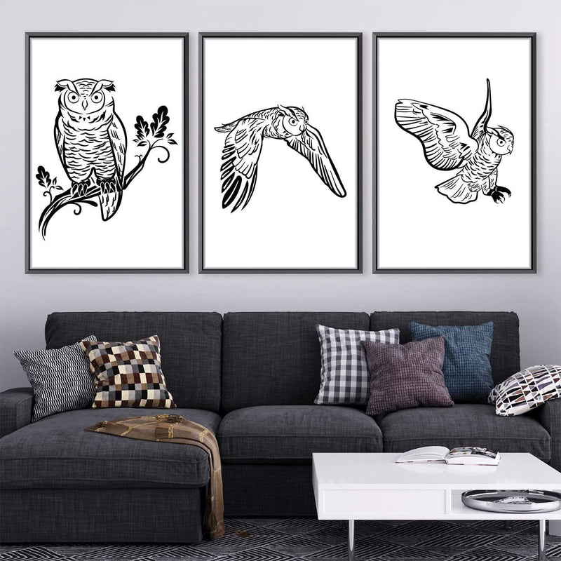 Flight of the Owls Canvas