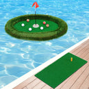 Floating Golf Green Oval Floating Chipping for Pool by LJGDeals