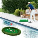 Floating Golf Green Oval Floating Chipping for Pool by LJGDeals