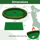 Floating Golf Green Oval Floating Chipping for Pool by LJGDeals
