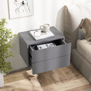 Floating Nightstand with Drawers and Storage Shelf by LJGDeals