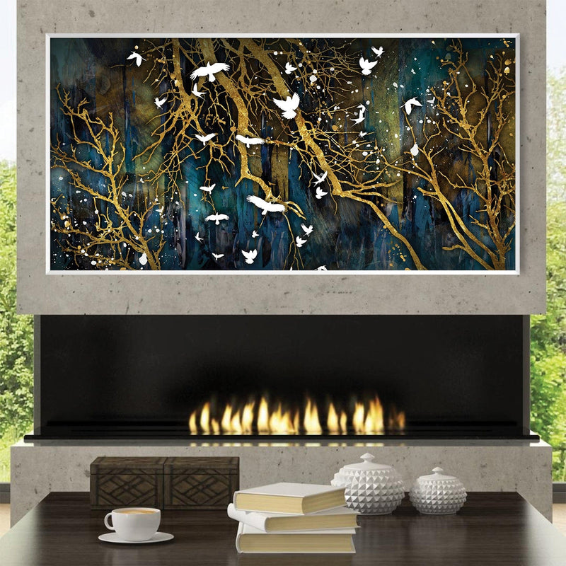 Flocking Abstract Canvas