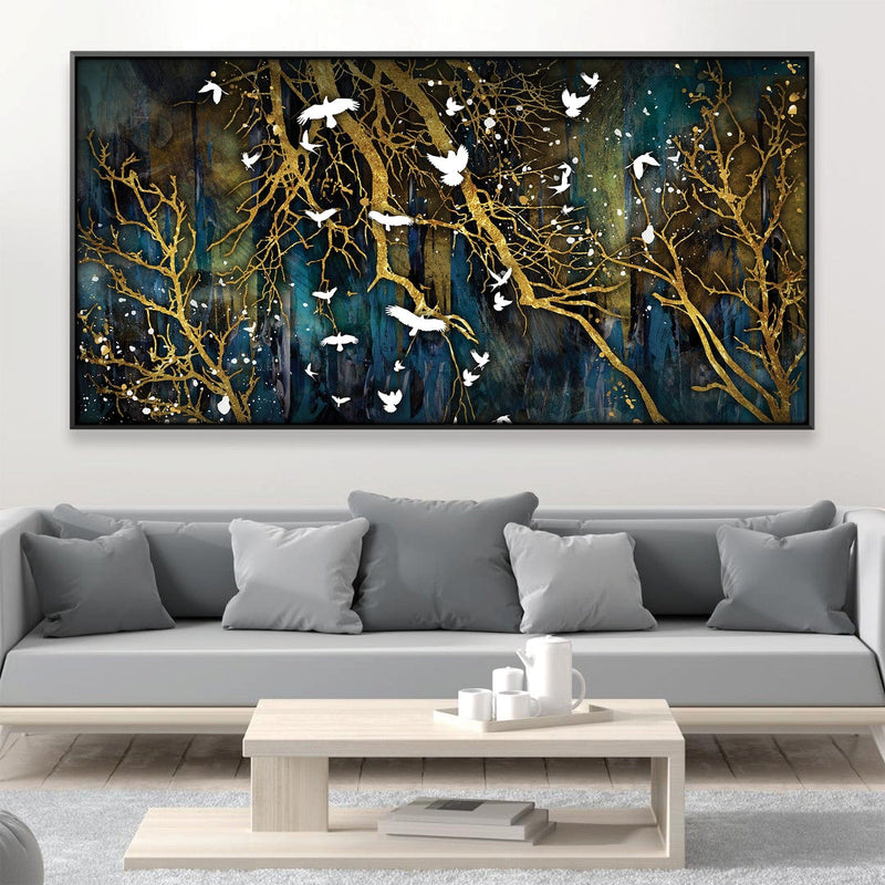 Flocking Abstract Canvas