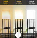 Floor Lamp Charger - Shelf Floor Lamp with USB Charging Ports and Electric Outlet