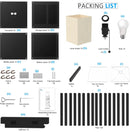 Floor Lamp Charger - Shelf Floor Lamp with USB Charging Ports and Electric Outlet
