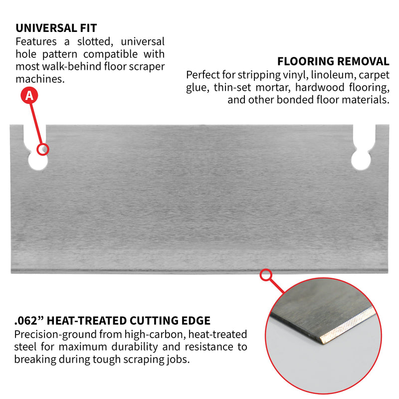 7" X 3" General Purpose Floor Scraper Tile Stripper Blade for TSCP8
