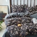 GobekUsa 100% Cotton Double-Layer Floral Jacquard Duvet Cover Set