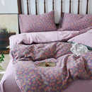 GobekUsa 100% Cotton Double-Layer Floral Jacquard Duvet Cover Set